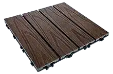 Redwood decking tiles
