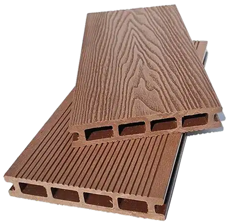 Cedar wood grain style decking.