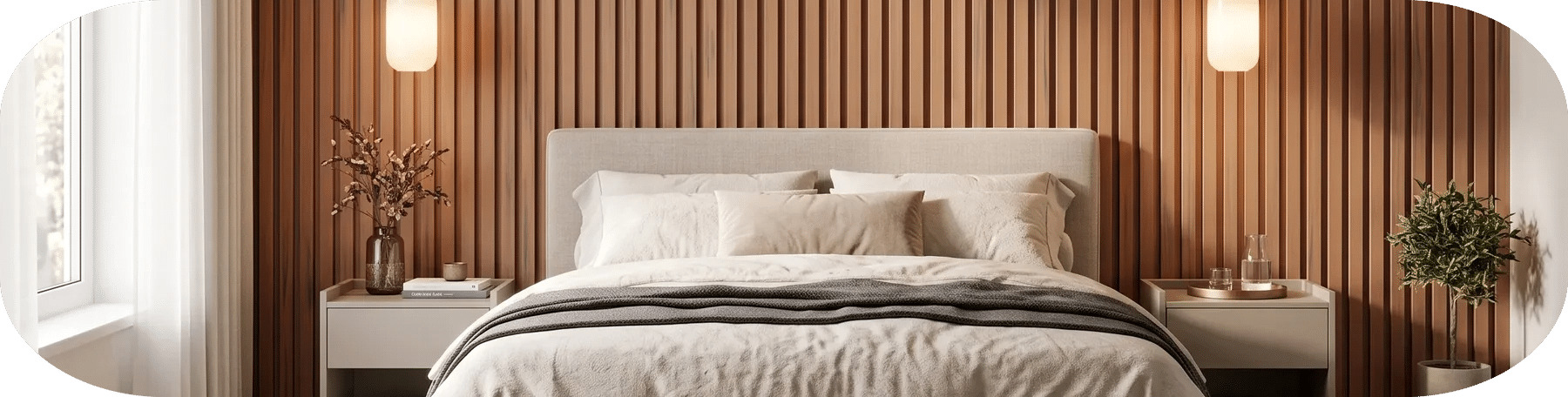 bed fluted panels transparent
